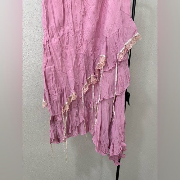 BOHO DOllS ASYMMETRICAL MIDI SKIRT S-M - Picture 2 of 10